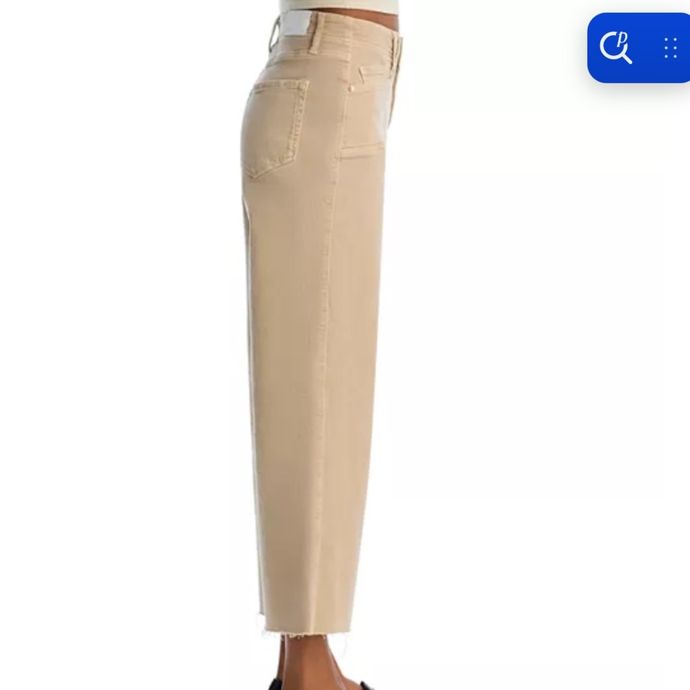 Paige Anessa - Wide Leg Light Beige Jeans - Picture 3 of 10
